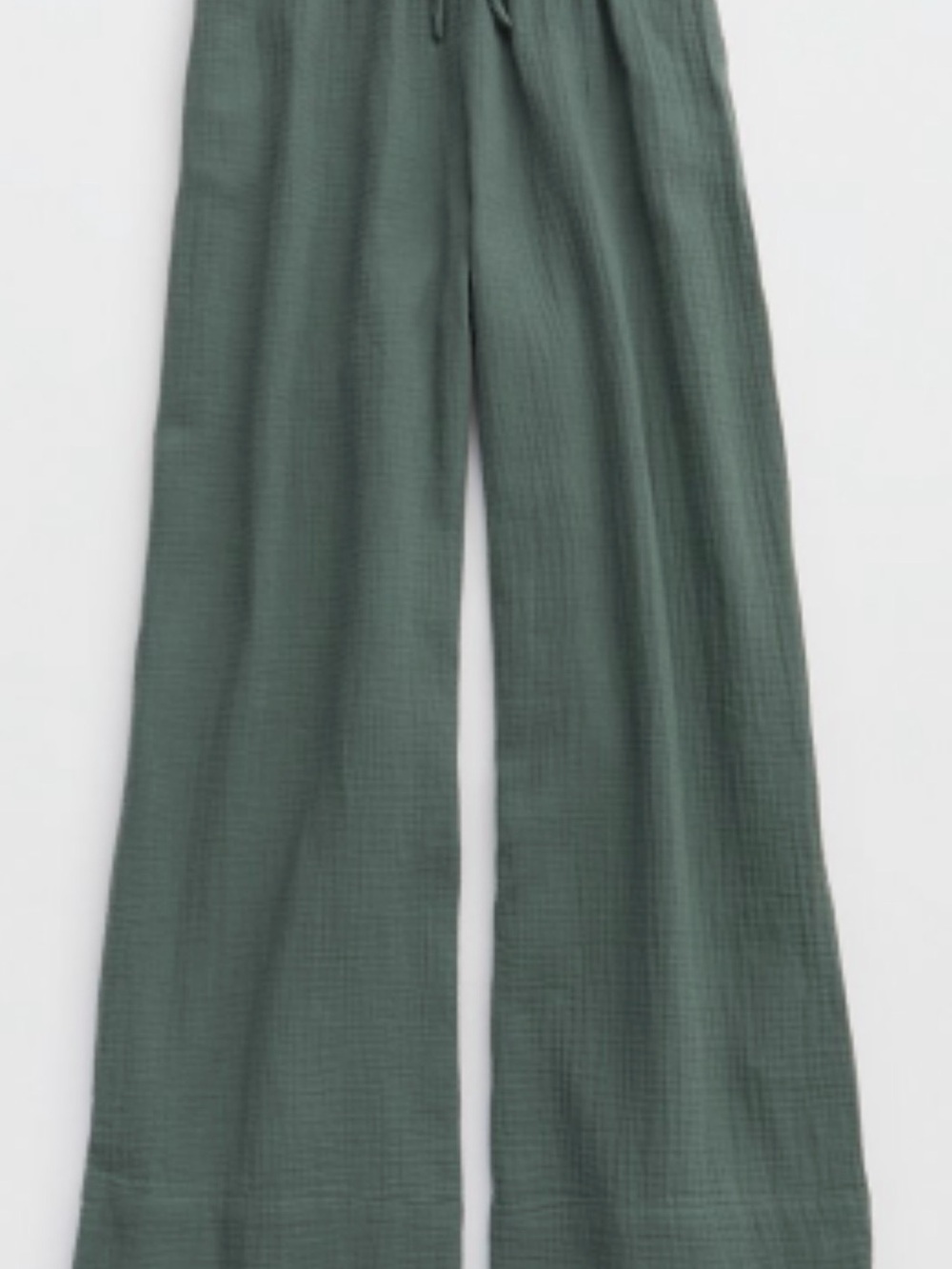 Aerie Day Off Wide-Leg Pant in Deep Green